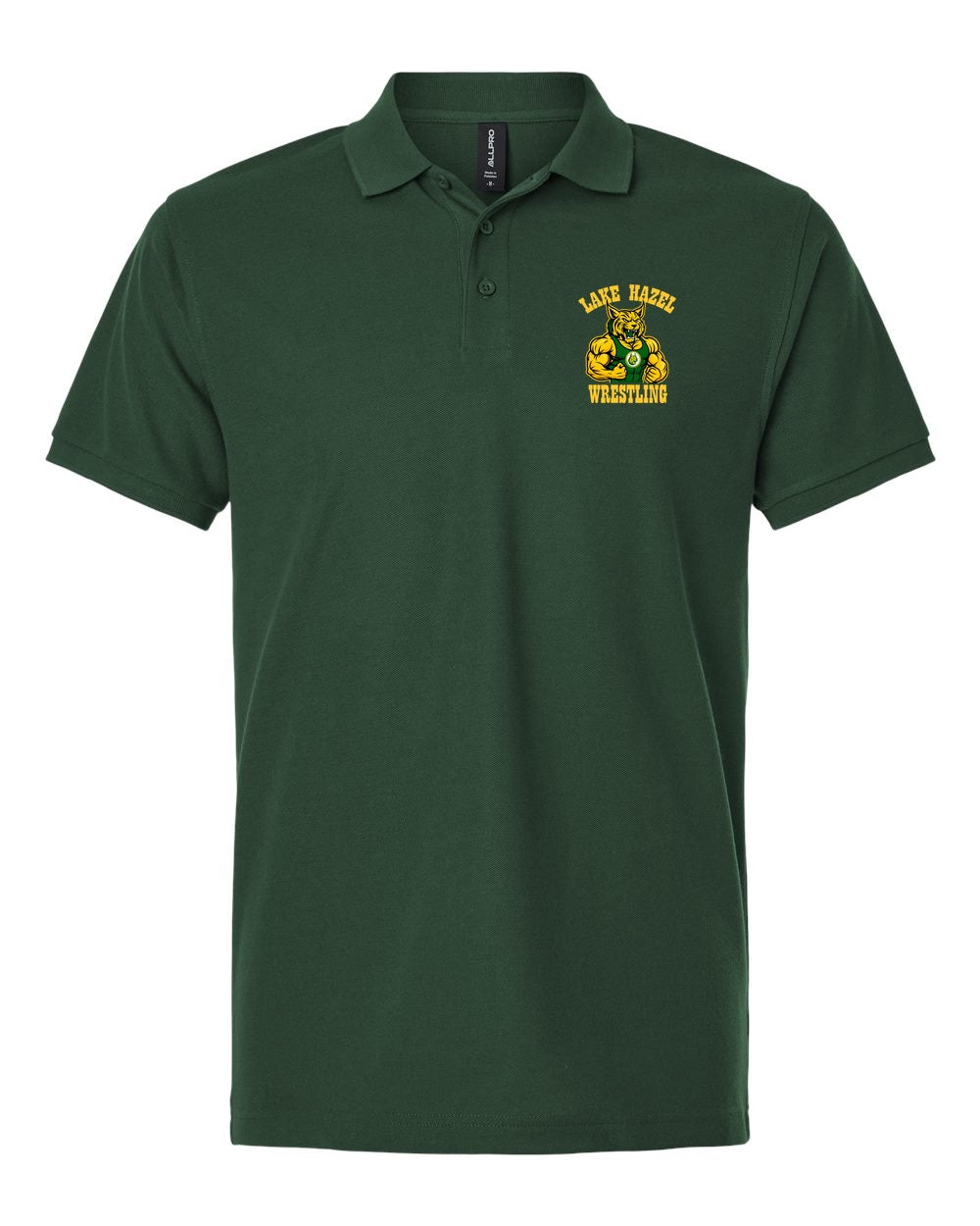 Lake Hazel Wrestling Polo mockup