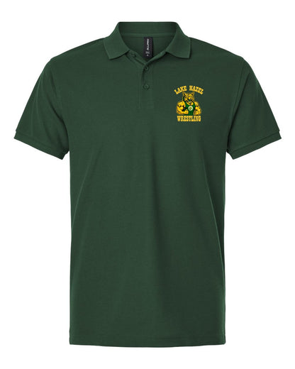 Lake Hazel Wrestling Polo mockup