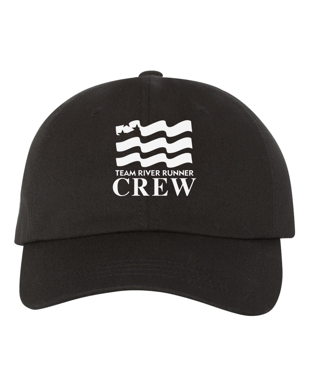Team River Runner CREW dad hat - Black (Yupoong 6245CM)