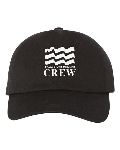 Team River Runner CREW dad hat - Black (Yupoong 6245CM)