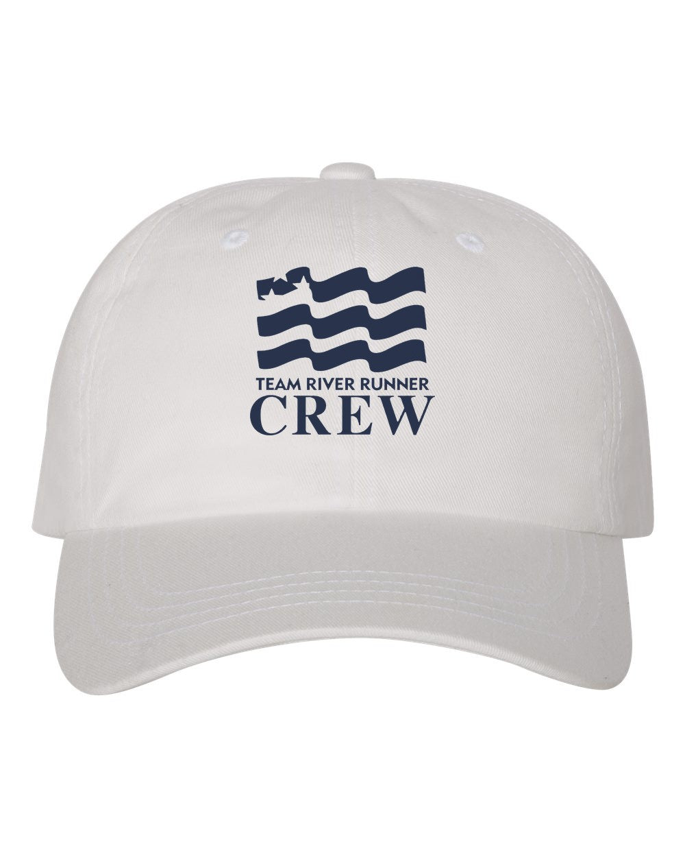 Team River Runner CREW dad hat - White (Yupoong 6245CM)