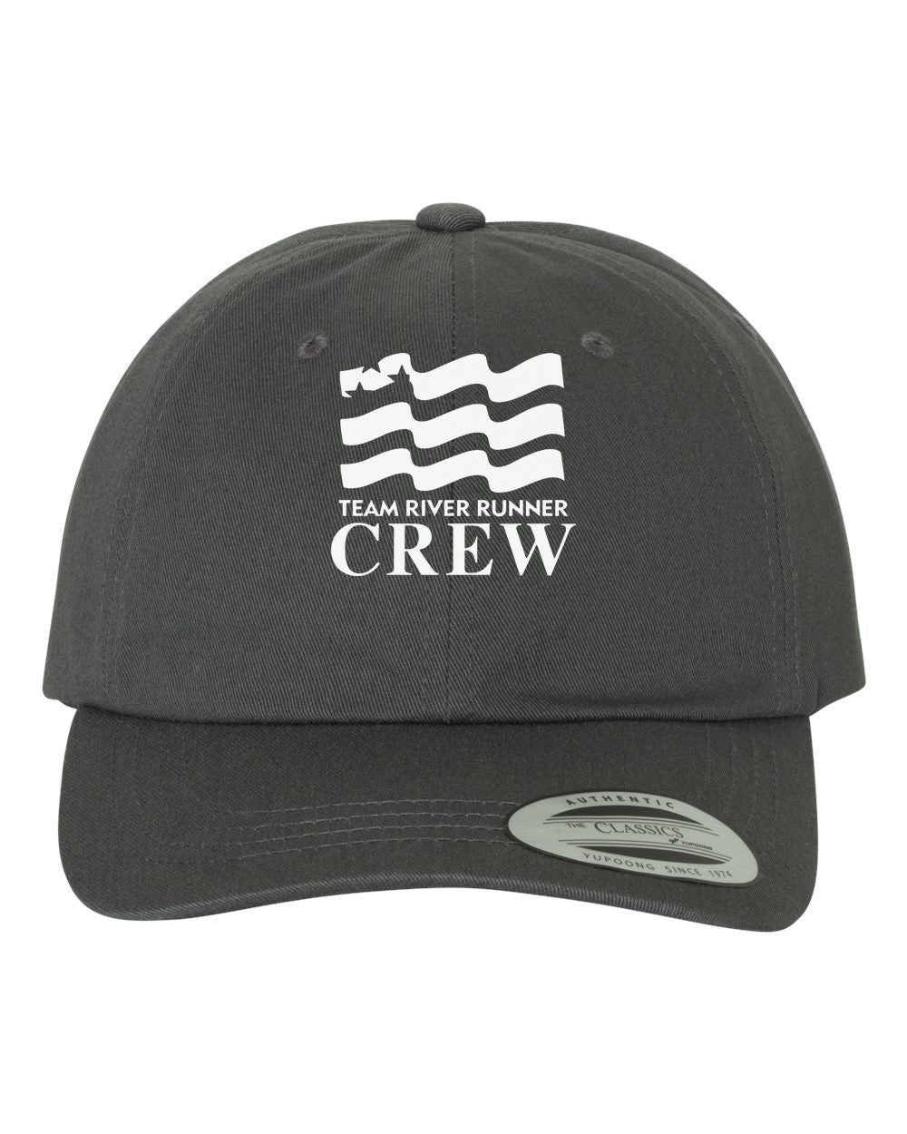 Team River Runner CREW dad hat - Dark Grey (Yupoong 6245CM)