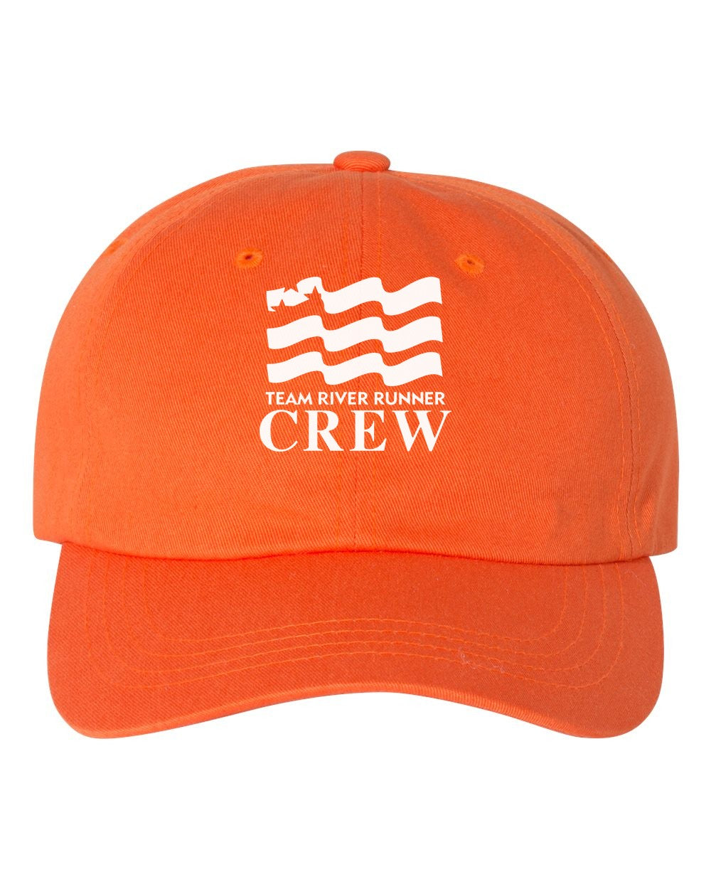 Team River Runner CREW dad hat - Orange (Yupoong 6245CM)