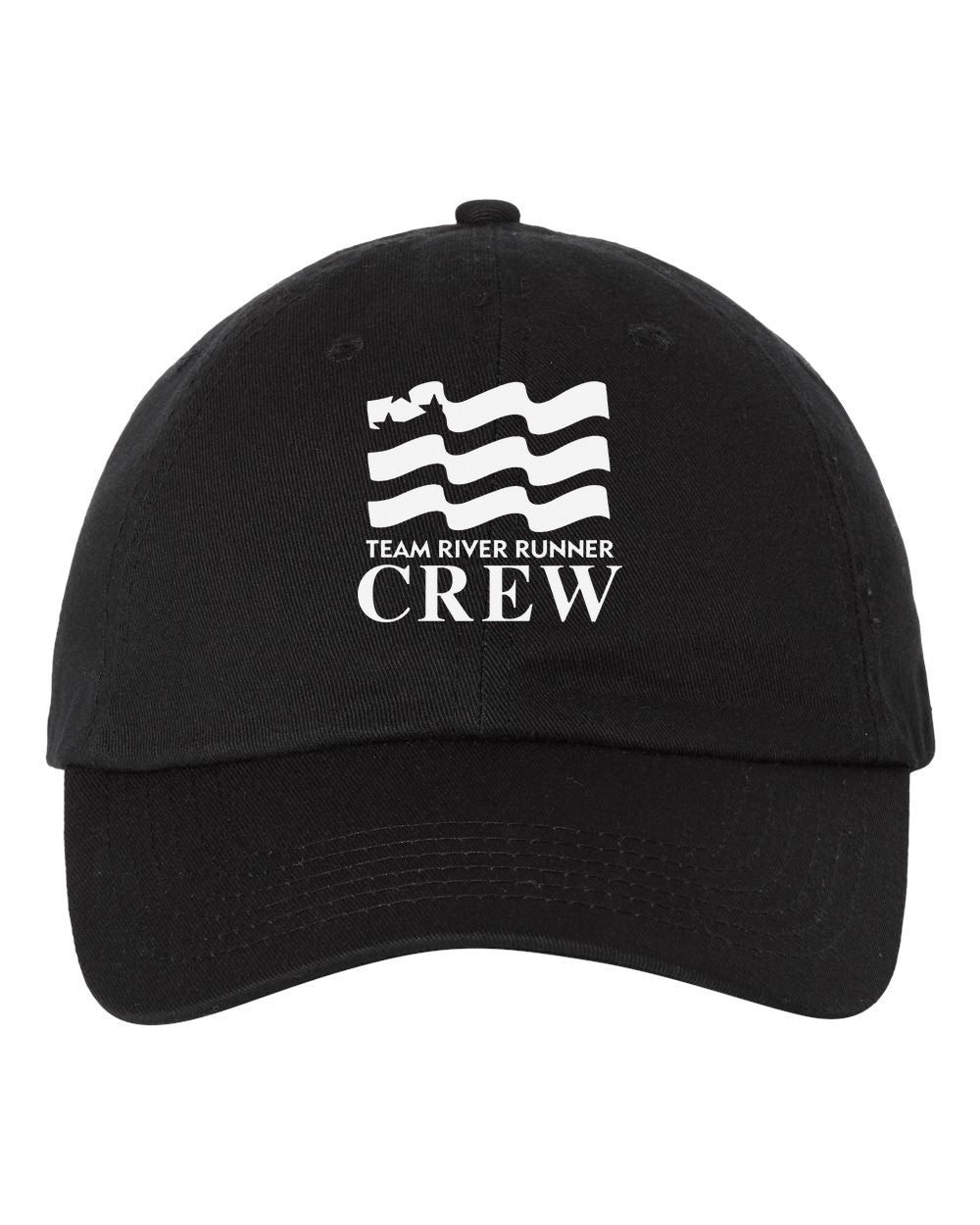 Team River Runner CREW dad hat - Black (Valucap VC300A)