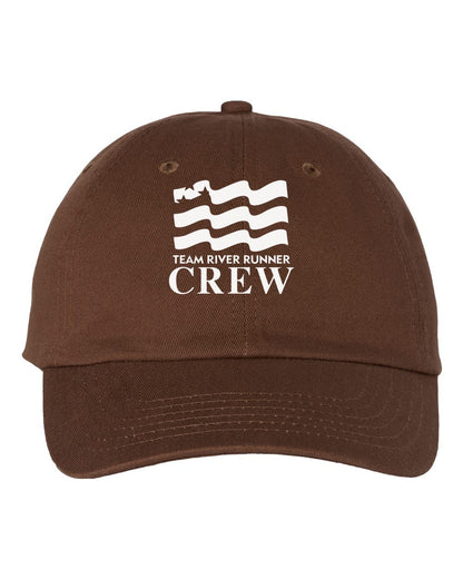 Team River Runner CREW dad hat - Brown (Valucap VC300A)