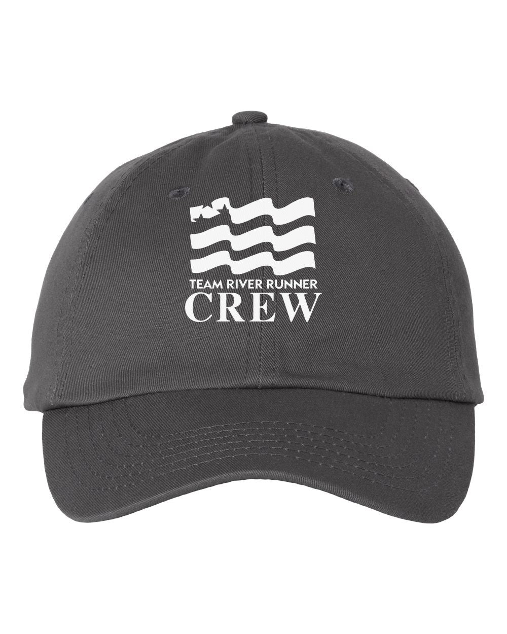 Team River Runner CREW dad hat - Charcoal (Valucap VC300A)