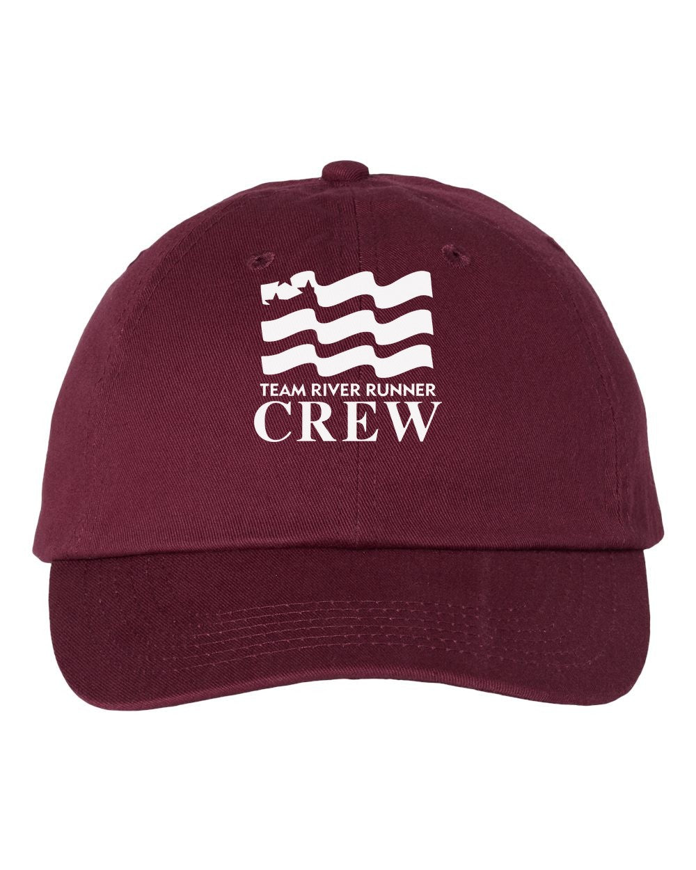 Team River Runner CREW dad hat - Maroon (Valucap VC300A)