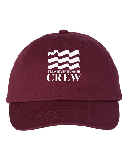Team River Runner CREW dad hat - Maroon (Valucap VC300A)