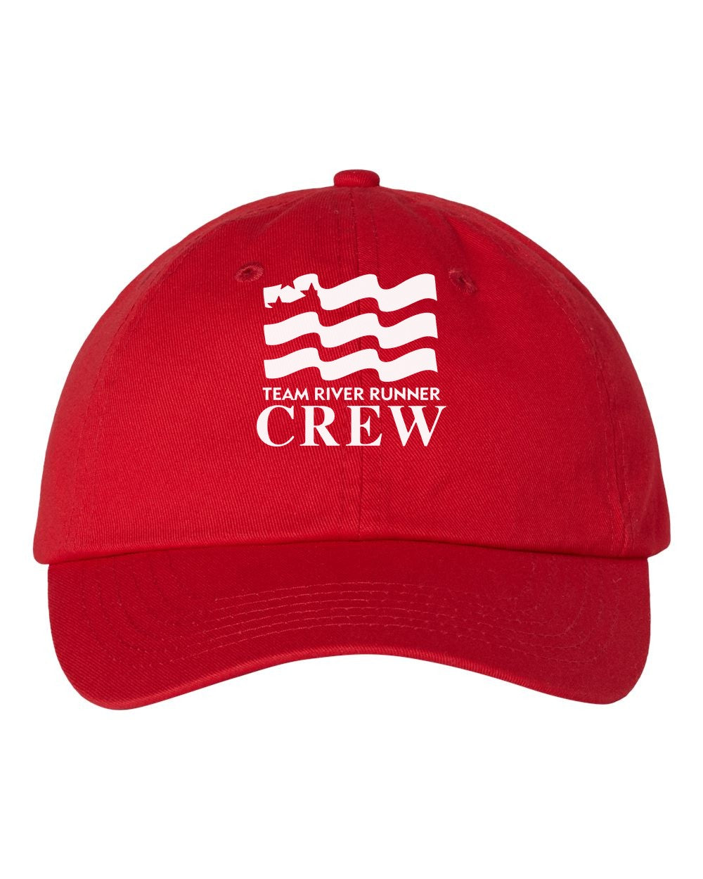 Team River Runner CREW dad hat - Red (Valucap VC300A)