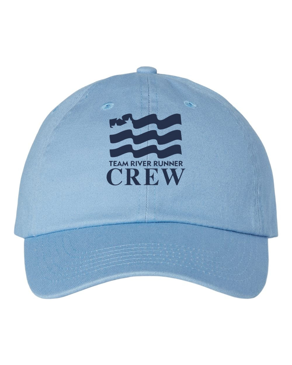 Team River Runner CREW dad hat - Sky Blue (Valucap VC300A)