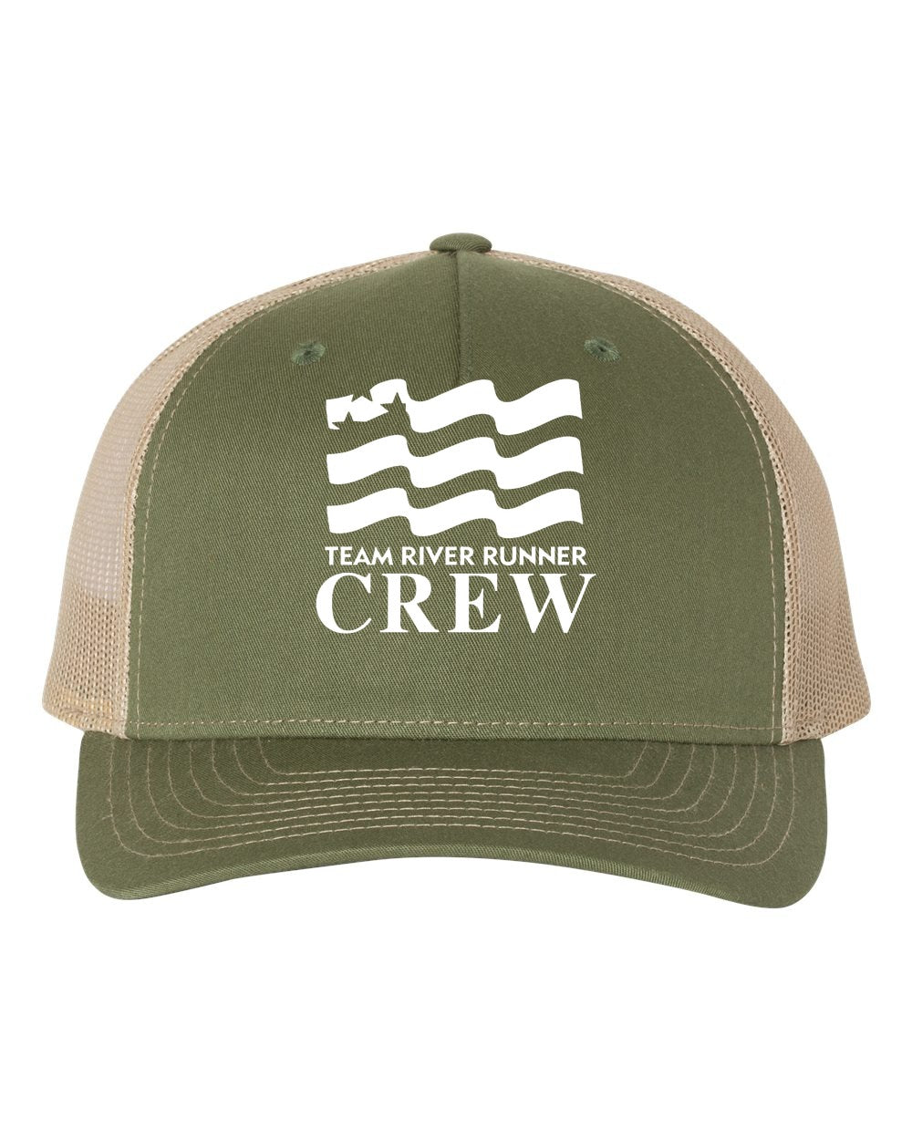 TRR CREW hat - Army Olive Green/ Tan