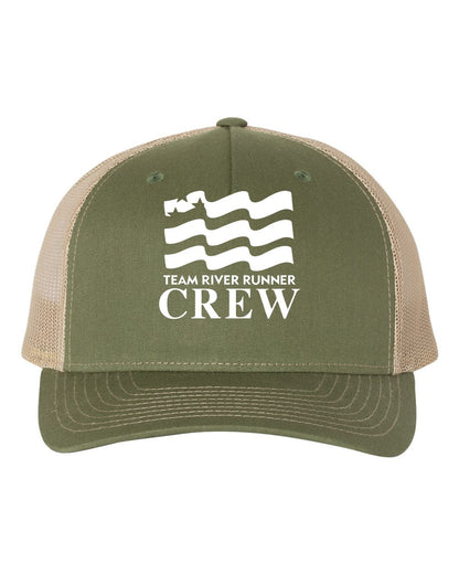 TRR CREW hat - Army Olive Green/ Tan